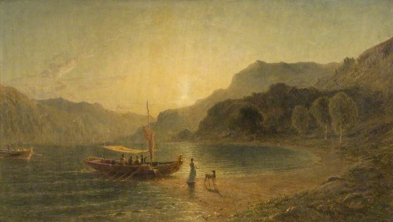 Wikioo.org - The Encyclopedia of Fine Arts - Painting, Artwork by Jane Vivian - Gondolas on a Lake