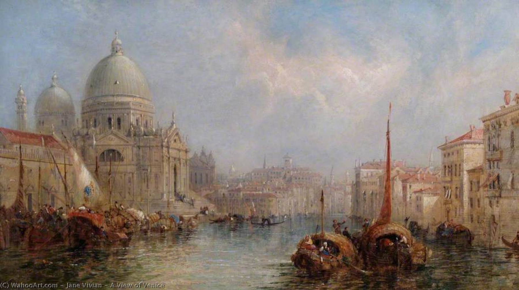 Wikioo.org - The Encyclopedia of Fine Arts - Painting, Artwork by Jane Vivian - A View of Venice