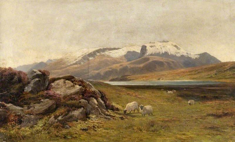 Wikioo.org - The Encyclopedia of Fine Arts - Painting, Artwork by James Alfred Aitken - Ben Nevis The First Snow