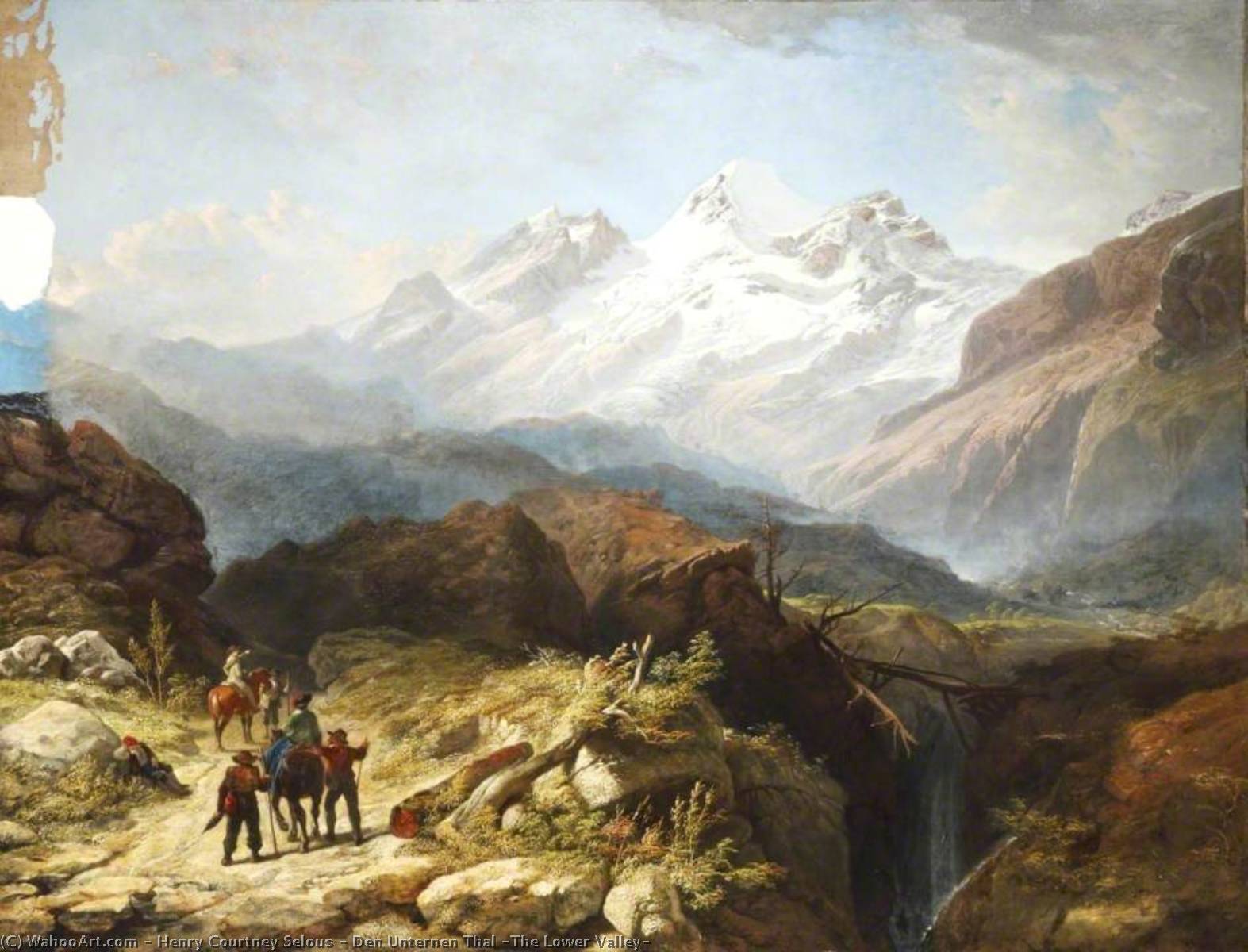 Wikioo.org - The Encyclopedia of Fine Arts - Painting, Artwork by Henry Courtney Selous - Den Unternen Thal (The Lower Valley)