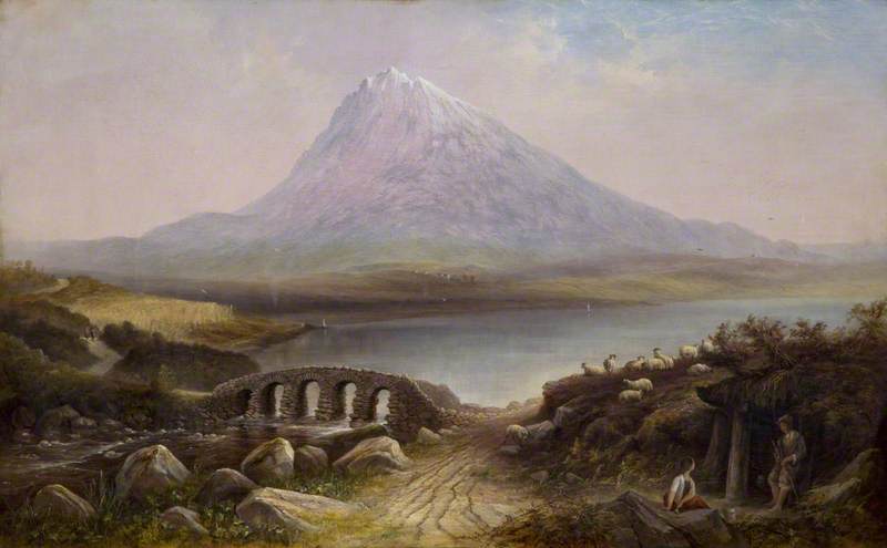 Wikioo.org - The Encyclopedia of Fine Arts - Painting, Artwork by James Howard Burgess - Errigal Mountain