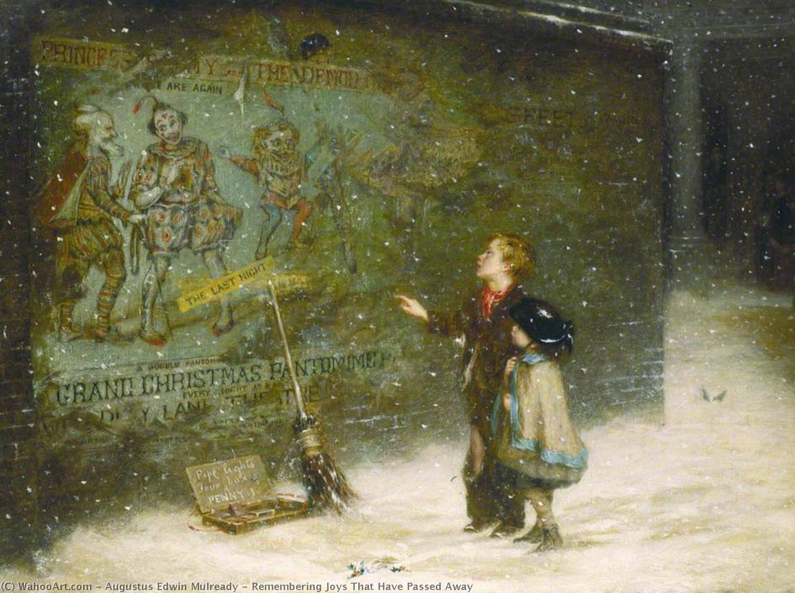 Wikioo.org – L'Enciclopedia delle Belle Arti - Pittura, Opere di Augustus Edwin Mulready - ricordare gioie  che  avere  passato  lontano