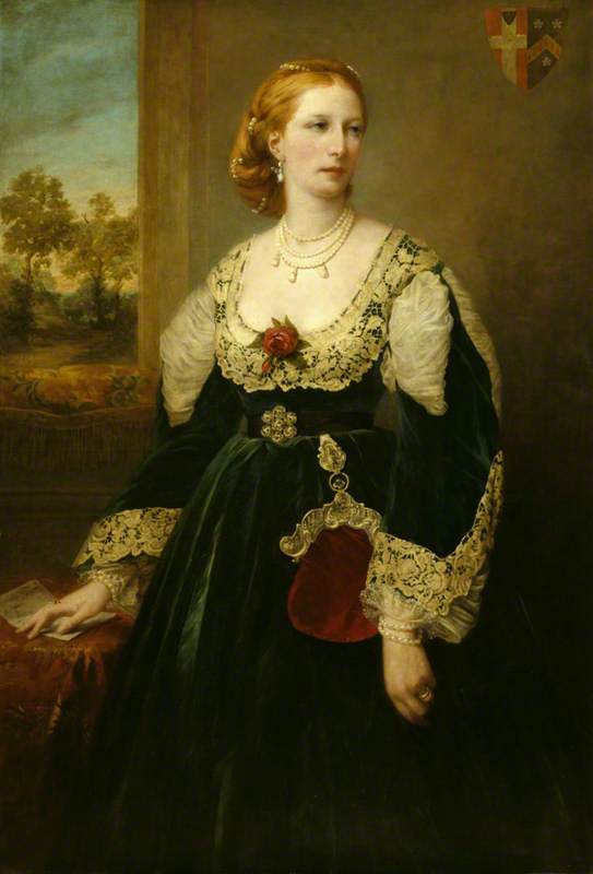 Wikioo.org - The Encyclopedia of Fine Arts - Painting, Artwork by Attilio Baccani - Emily Jane Wodehouse (1826–1901), Lady Newton