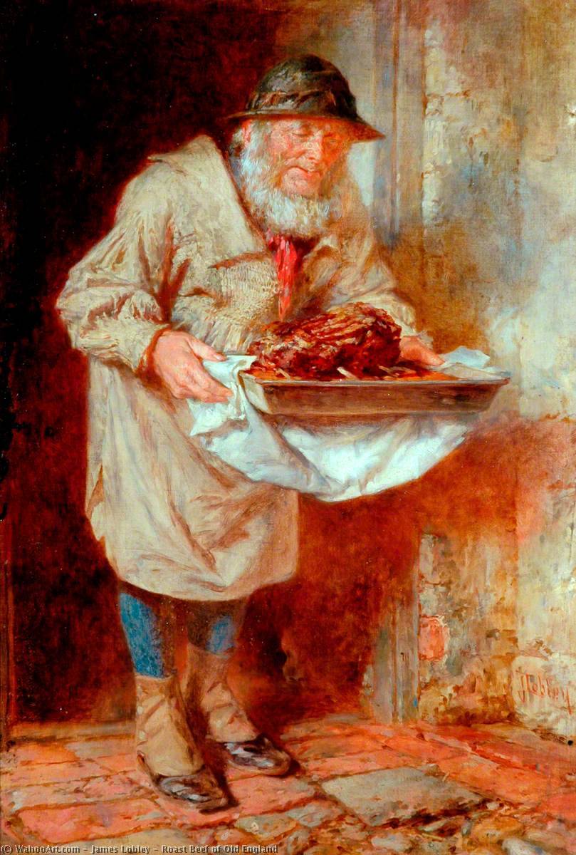 Wikioo.org - The Encyclopedia of Fine Arts - Painting, Artwork by James Lobley - Roast Beef of Old England