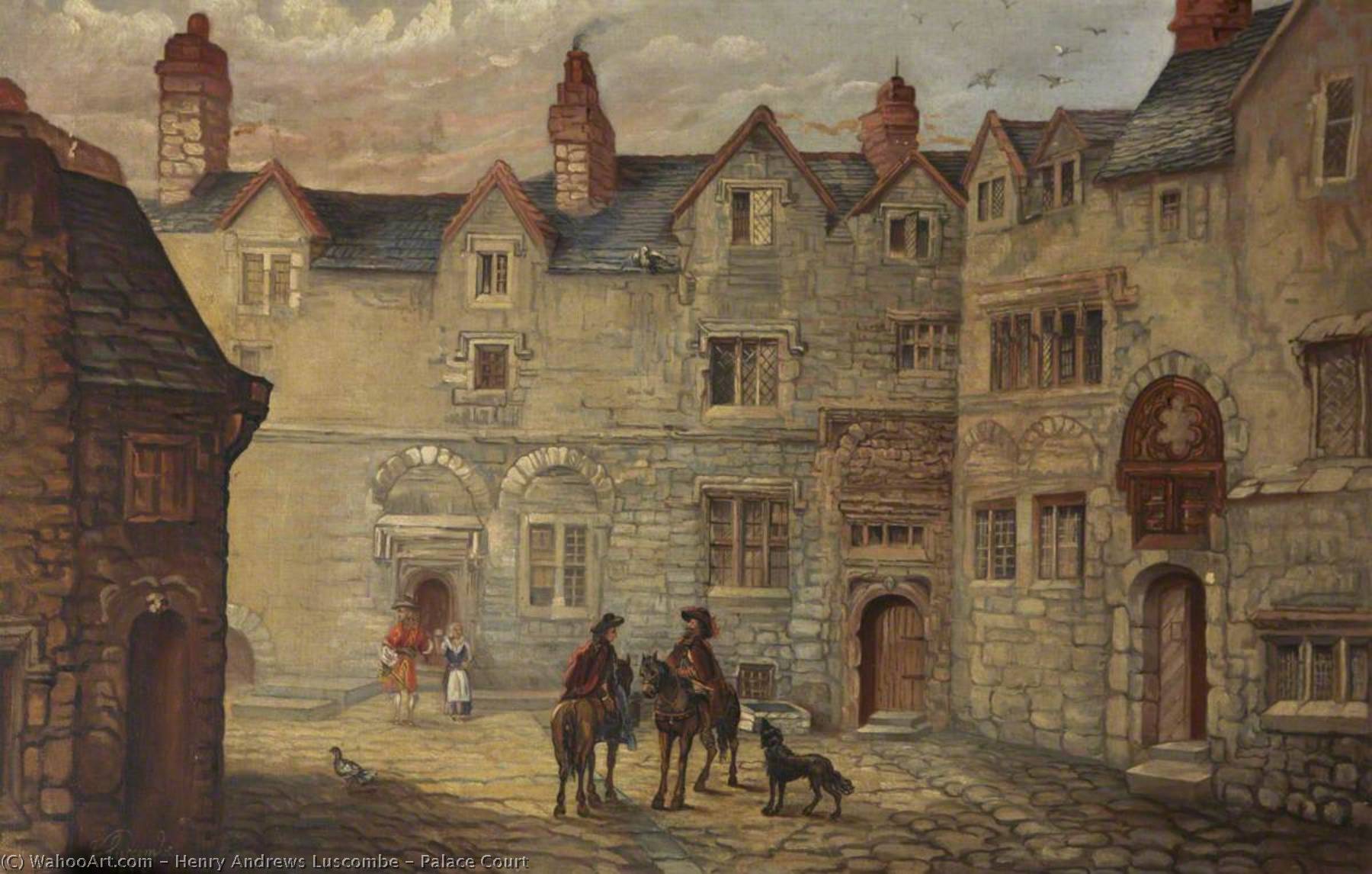 Wikioo.org - The Encyclopedia of Fine Arts - Painting, Artwork by Henry Andrews Luscombe - Palace Court