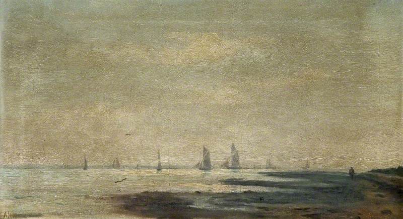Wikioo.org - The Encyclopedia of Fine Arts - Painting, Artwork by Alfred Harvey Moore - The Estuary Looking West