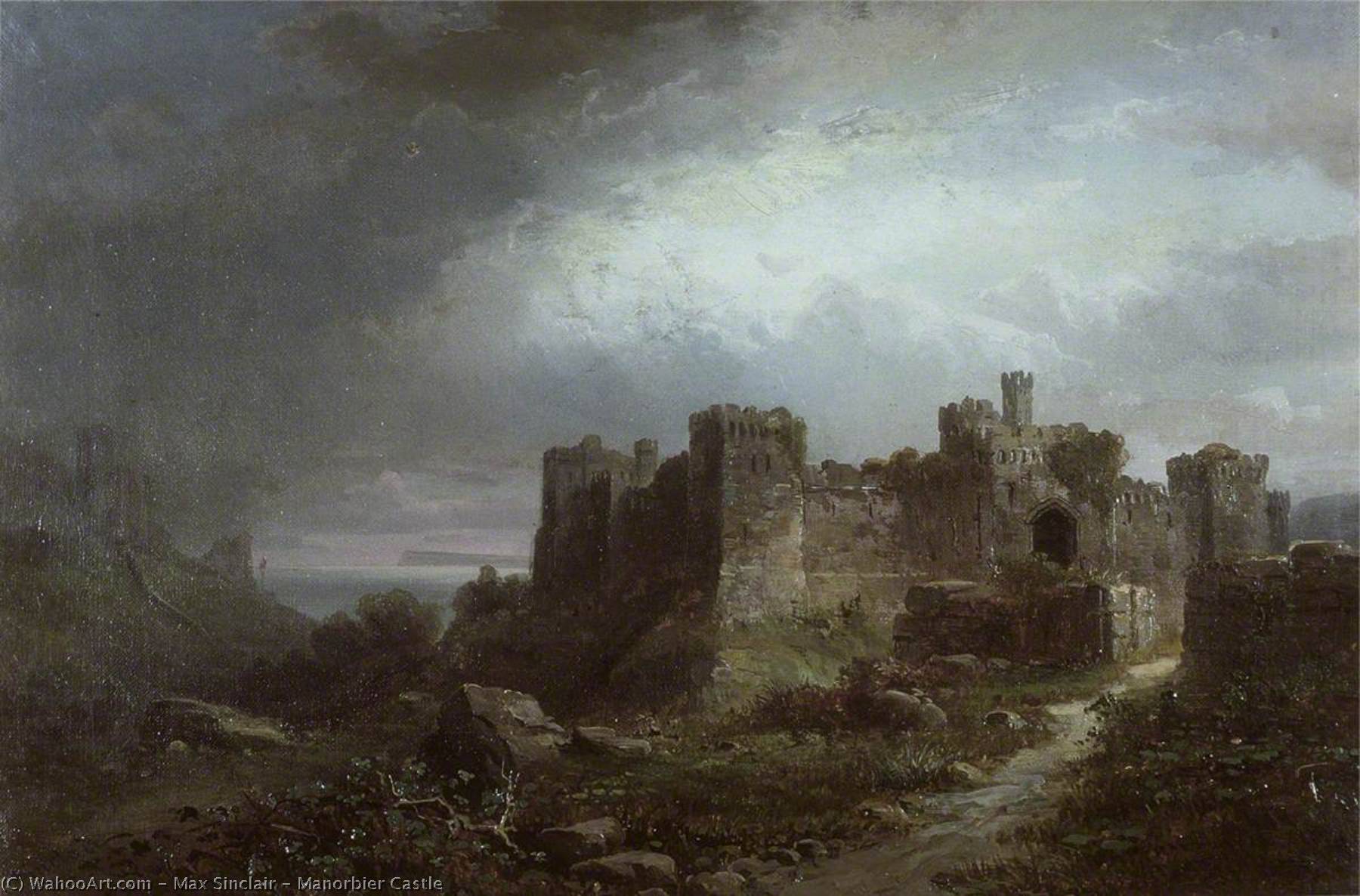 Wikioo.org - The Encyclopedia of Fine Arts - Painting, Artwork by Max Sinclair - Manorbier Castle