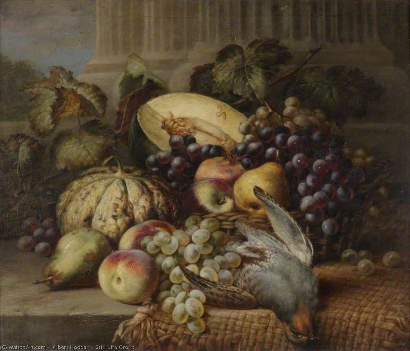 Wikioo.org - The Encyclopedia of Fine Arts - Painting, Artwork by Albert Hodder - Still Life Group