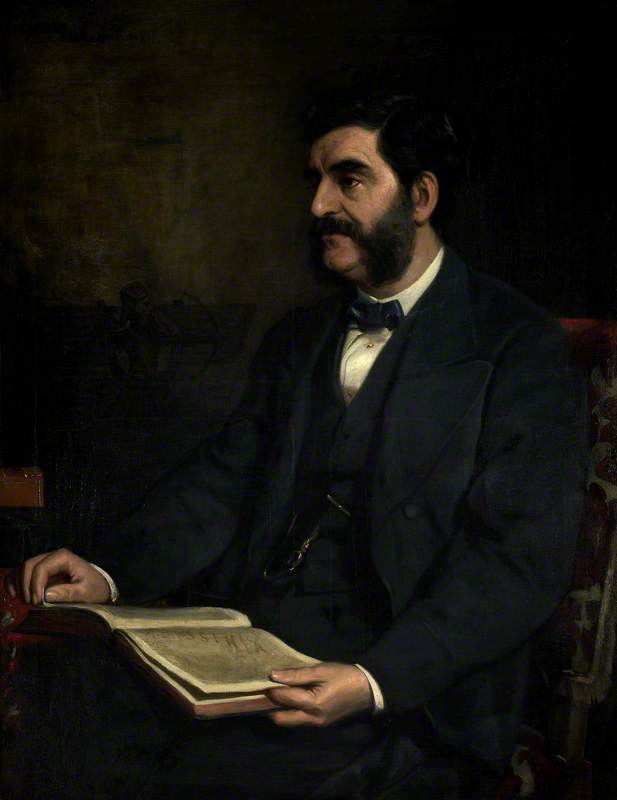 Wikioo.org – La Enciclopedia de las Bellas Artes - Pintura, Obras de arte de Arthur Ackland Hunt - hormuzd rassam ( 1826–1910 )