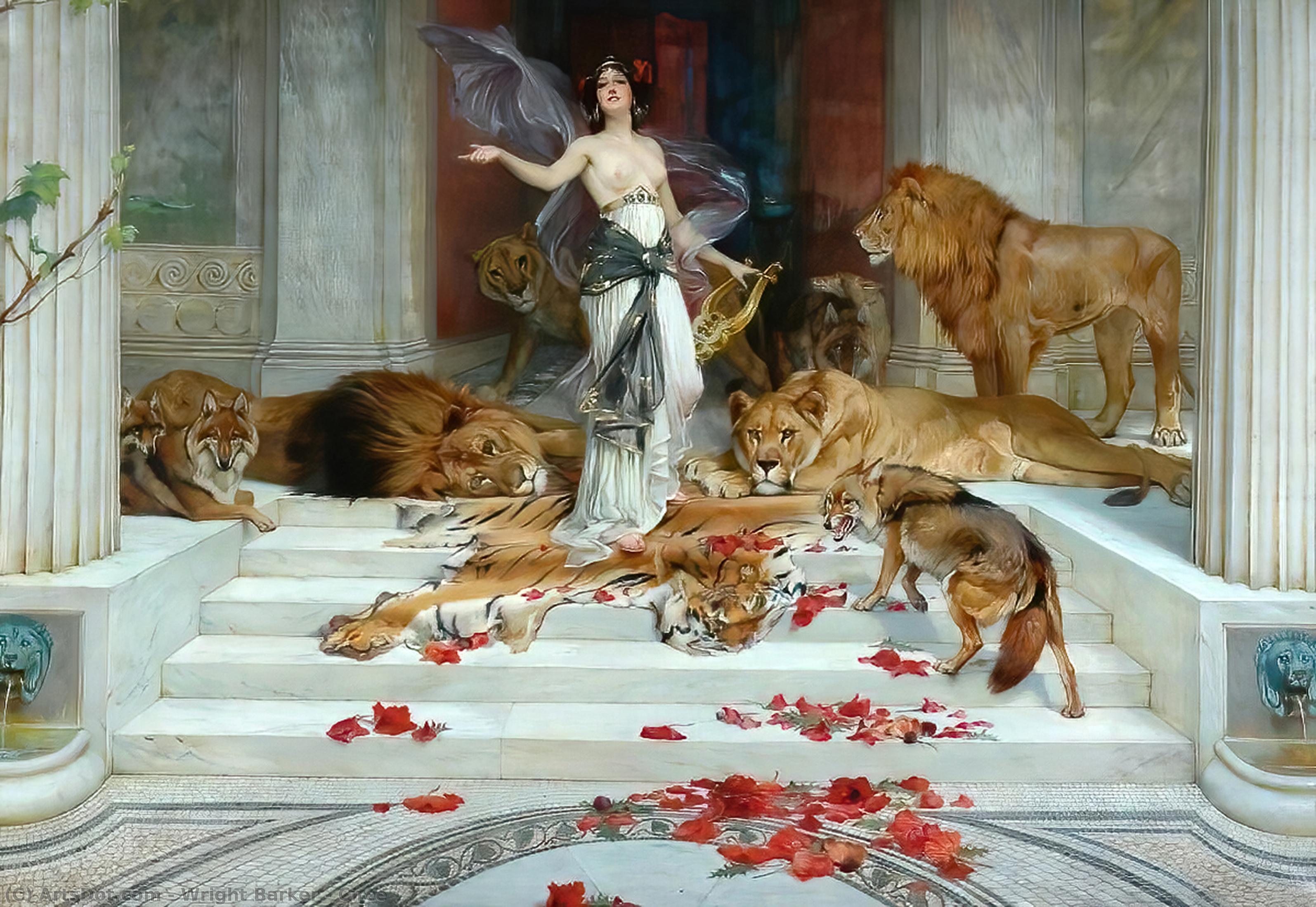 Wikioo.org - The Encyclopedia of Fine Arts - Painting, Artwork by Wright Barker - Circe