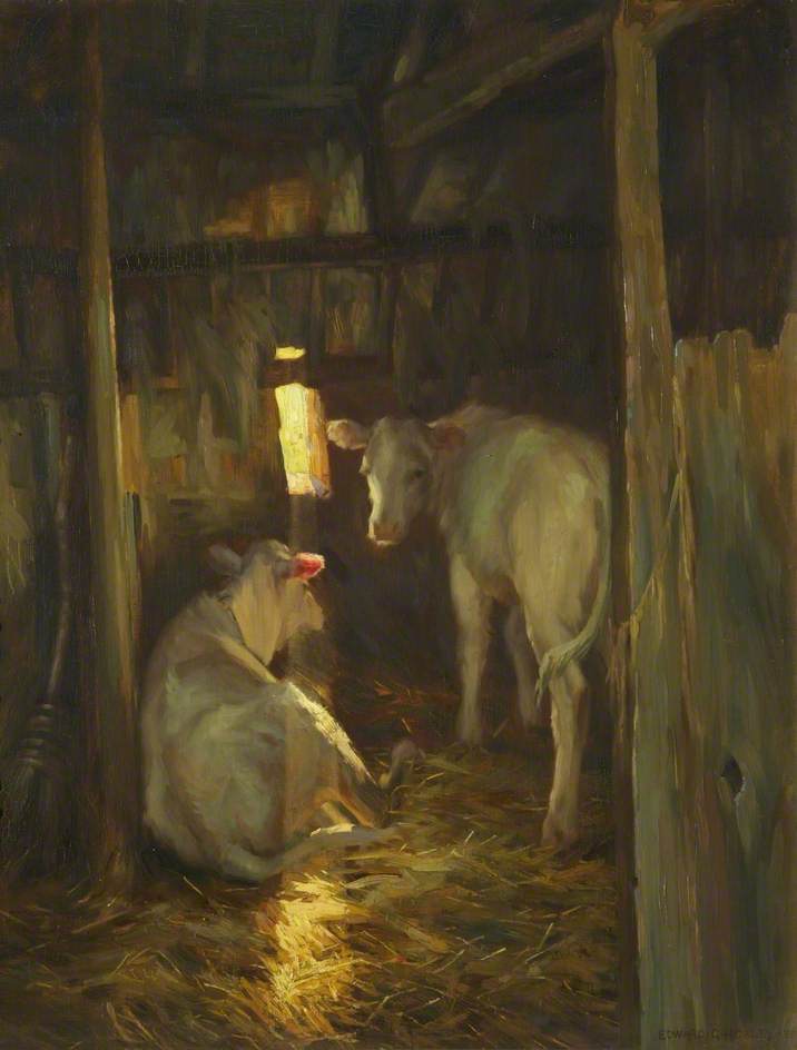 Wikioo.org - The Encyclopedia of Fine Arts - Painting, Artwork by Edward George Hobley - A Shaft of Light