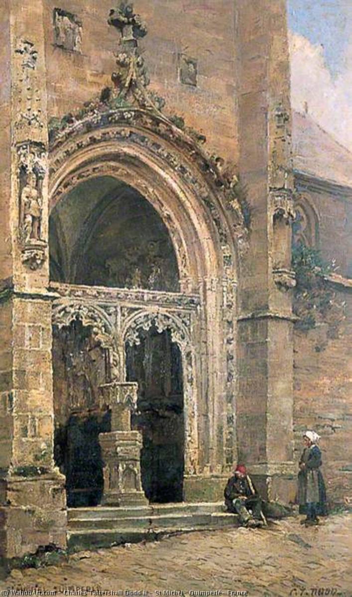 Wikioo.org - The Encyclopedia of Fine Arts - Painting, Artwork by Charles Tattershall Dodd Ii - St Michel, Quimperlé, France