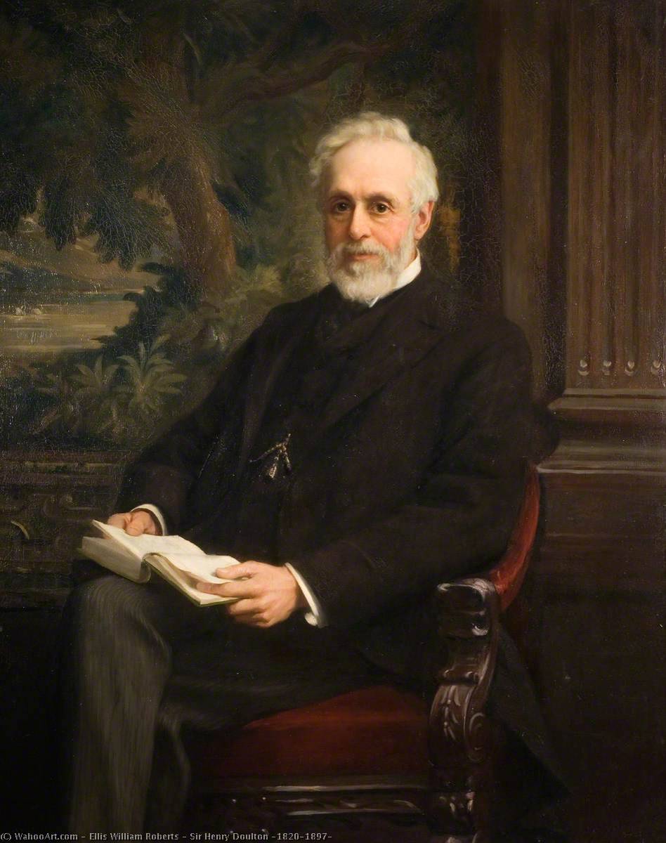 Wikioo.org - The Encyclopedia of Fine Arts - Painting, Artwork by Ellis William Roberts - Sir Henry Doulton (1820–1897)
