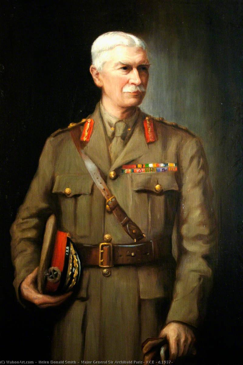 Wikioo.org - The Encyclopedia of Fine Arts - Painting, Artwork by Helen Donald Smith - Major General Sir Archibald Paris, KCB (d.1937)