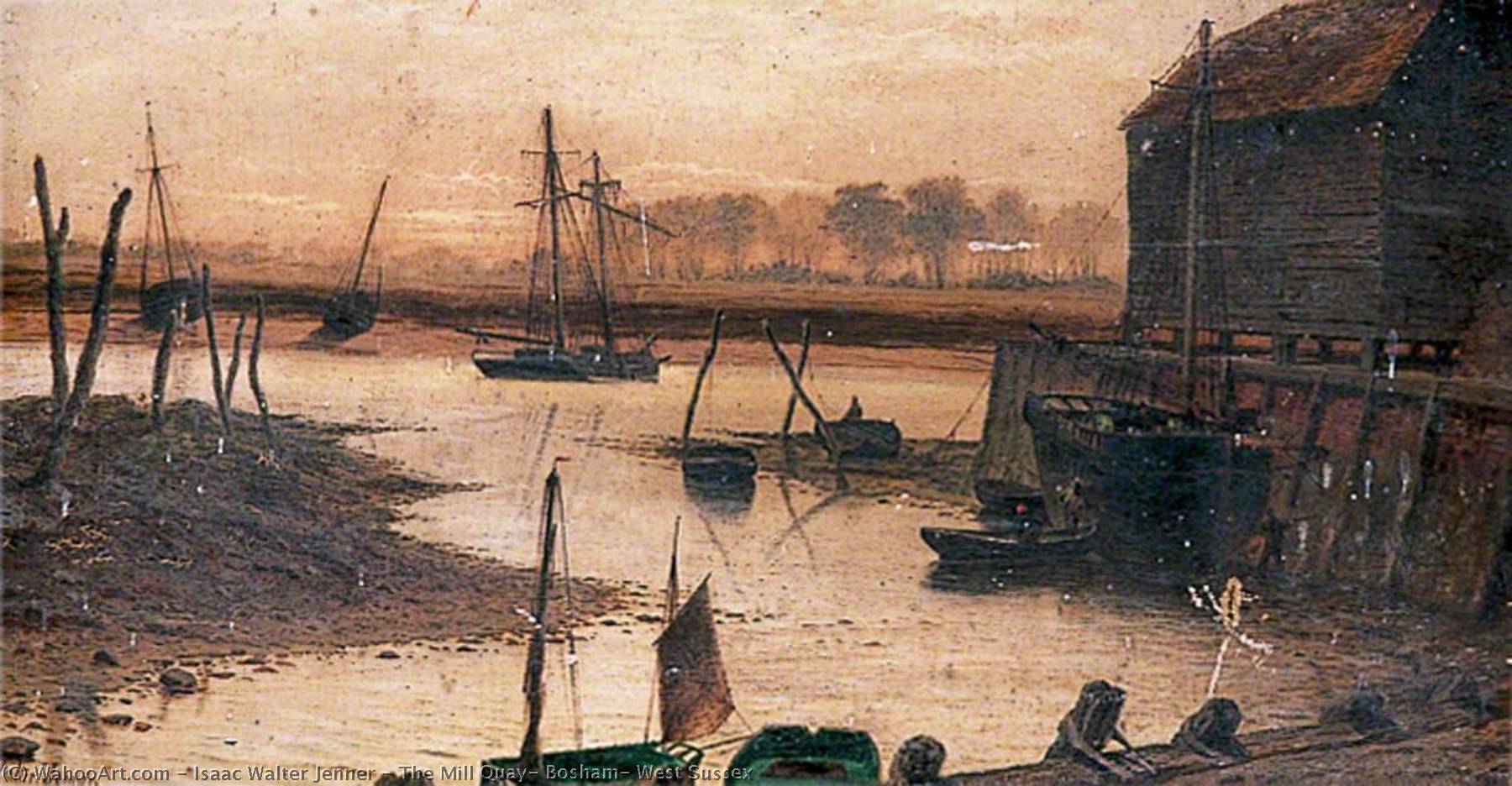 WikiOO.org - Encyclopedia of Fine Arts - Maleri, Artwork Isaac Walter Jenner - The Mill Quay, Bosham, West Sussex