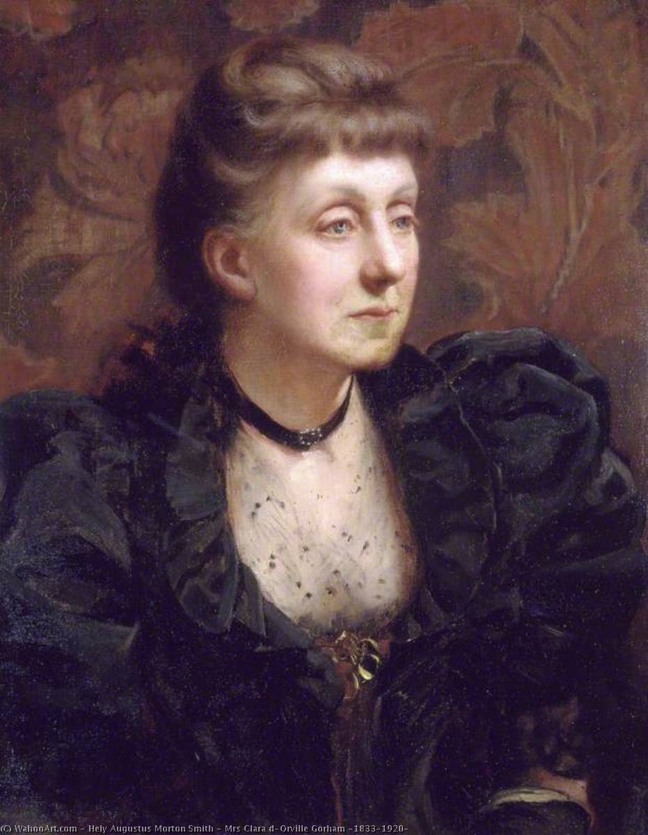 Wikioo.org - The Encyclopedia of Fine Arts - Painting, Artwork by Hely Augustus Morton Smith - Mrs Clara d'Orville Gorham (1833–1920)