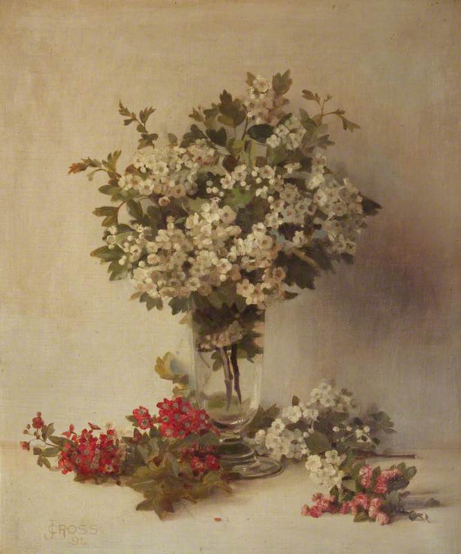 Wikioo.org - The Encyclopedia of Fine Arts - Painting, Artwork by Joseph Cross - Flower Piece