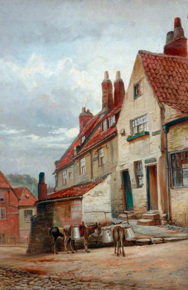 Wikioo.org - The Encyclopedia of Fine Arts - Painting, Artwork by William Gilbert Foster - Stockton Walk, Whitby
