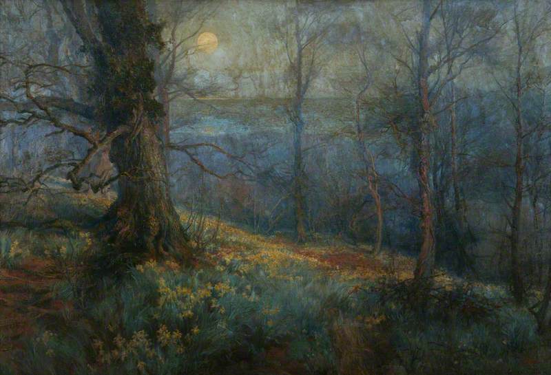 Wikioo.org - The Encyclopedia of Fine Arts - Painting, Artwork by William Gilbert Foster - Whispering Eve