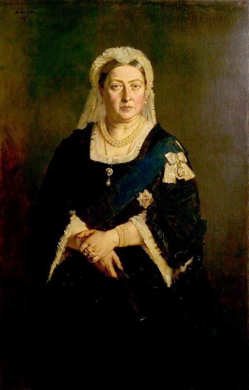 Wikioo.org - The Encyclopedia of Fine Arts - Painting, Artwork by Heinrich Von Angeli - Queen Victoria (1819–1901)