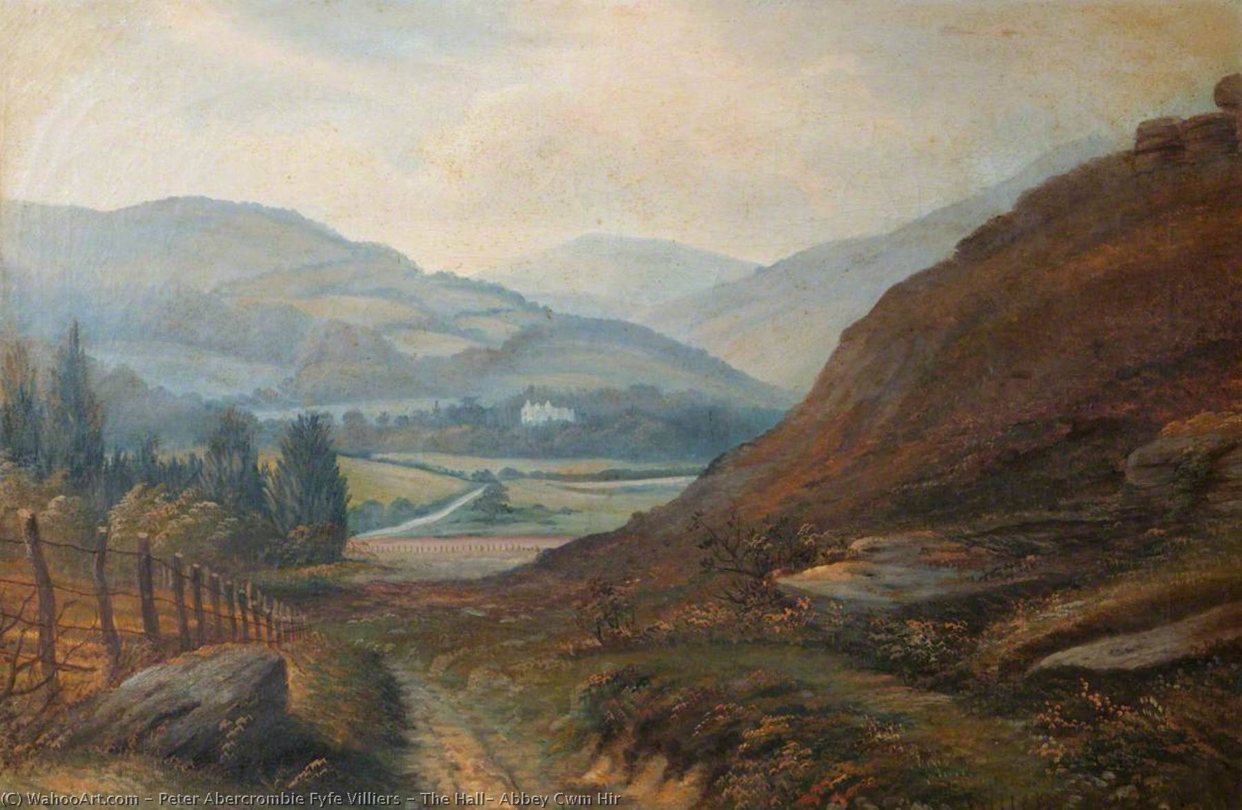 Wikioo.org - The Encyclopedia of Fine Arts - Painting, Artwork by Peter Abercrombie Fyfe Villiers - The Hall, Abbey Cwm Hir