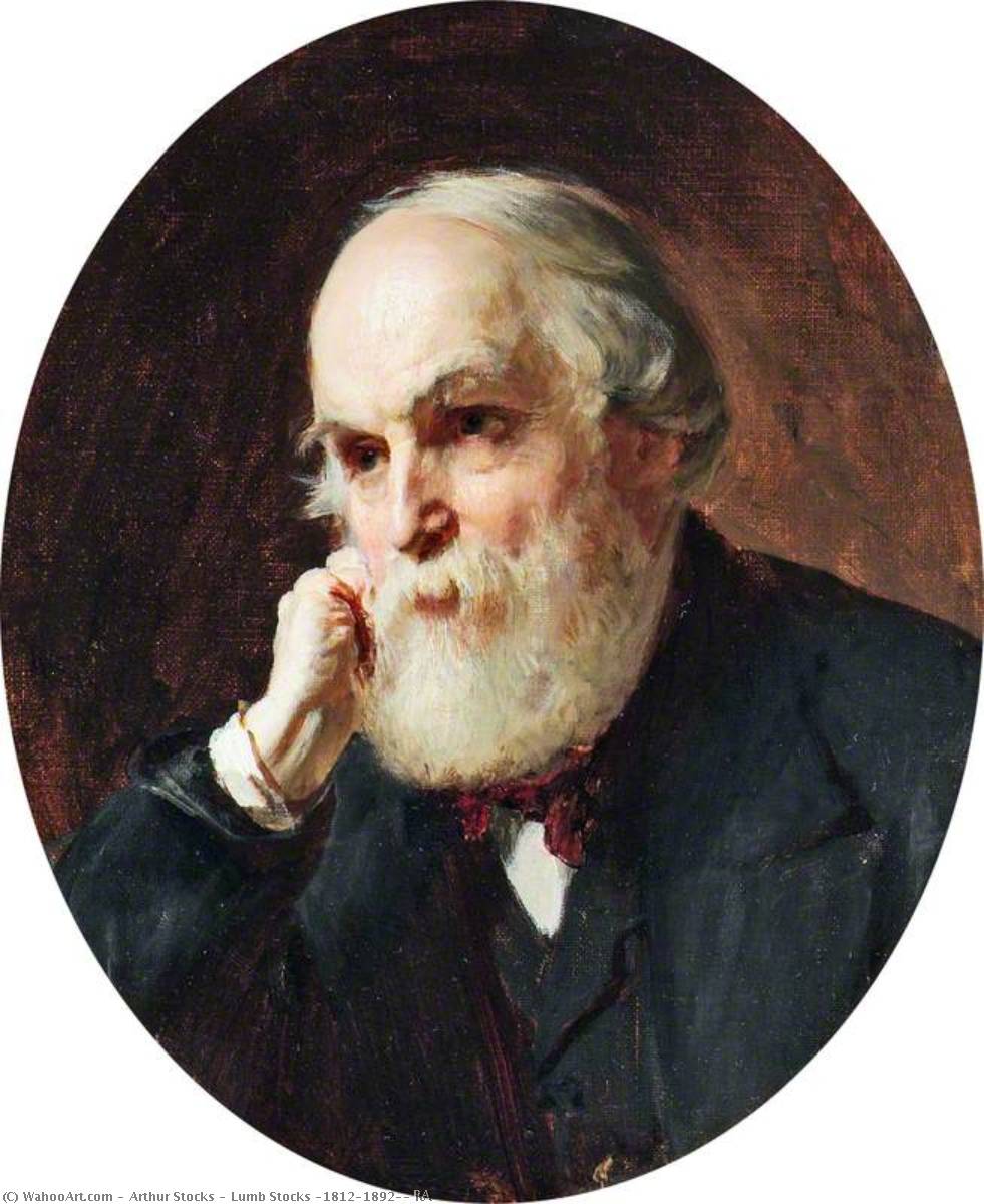 WikiOO.org - Encyclopedia of Fine Arts - Schilderen, Artwork Arthur Stocks - Lumb Stocks (1812–1892), RA