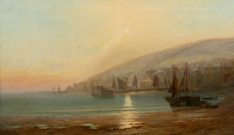 Wikioo.org - The Encyclopedia of Fine Arts - Painting, Artwork by Henry Martin - A December Morning in Mount's Bay