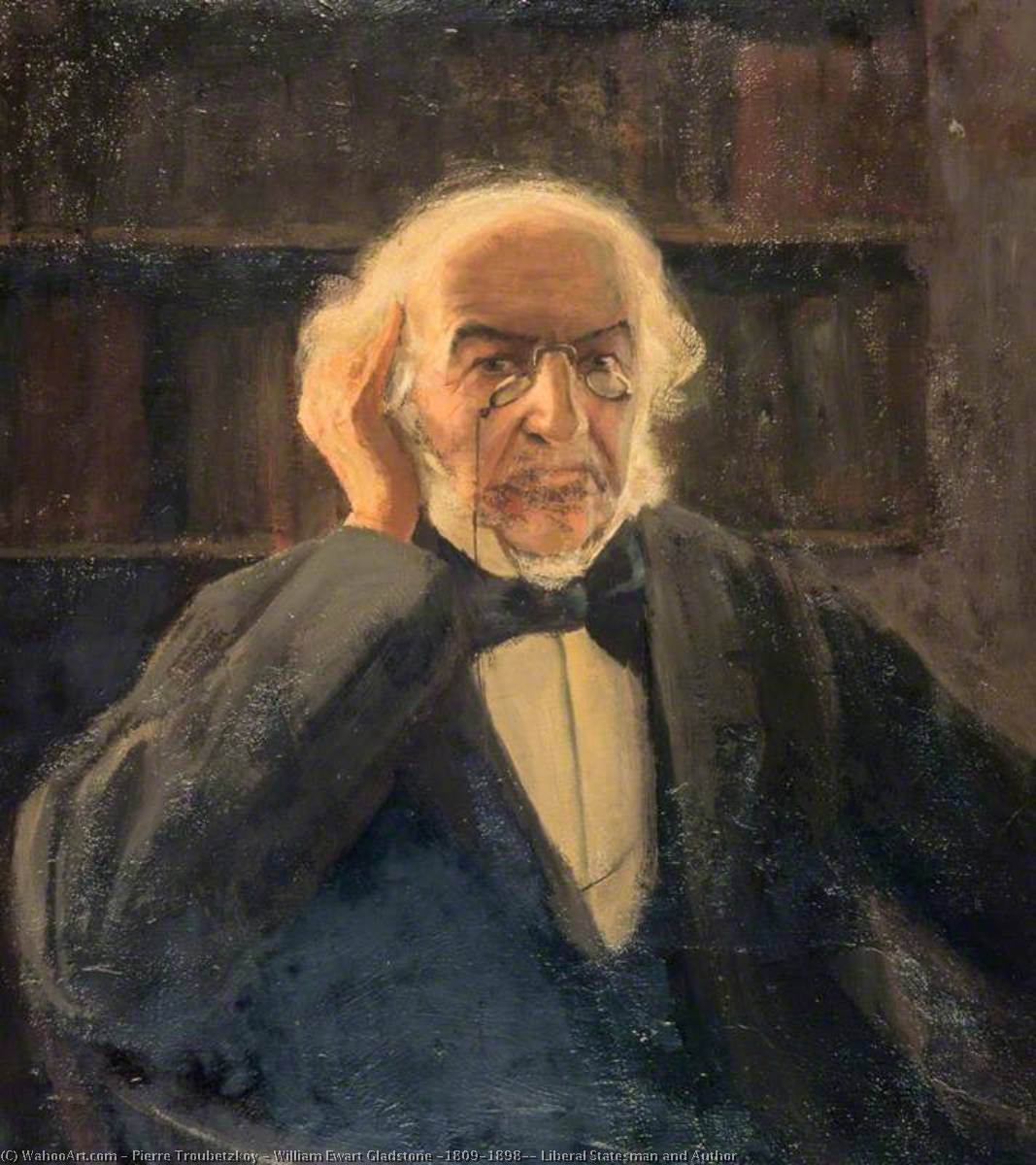Wikioo.org - The Encyclopedia of Fine Arts - Painting, Artwork by Prince Paul Troubetzkoy - William Ewart Gladstone (1809–1898), Liberal Statesman and Author