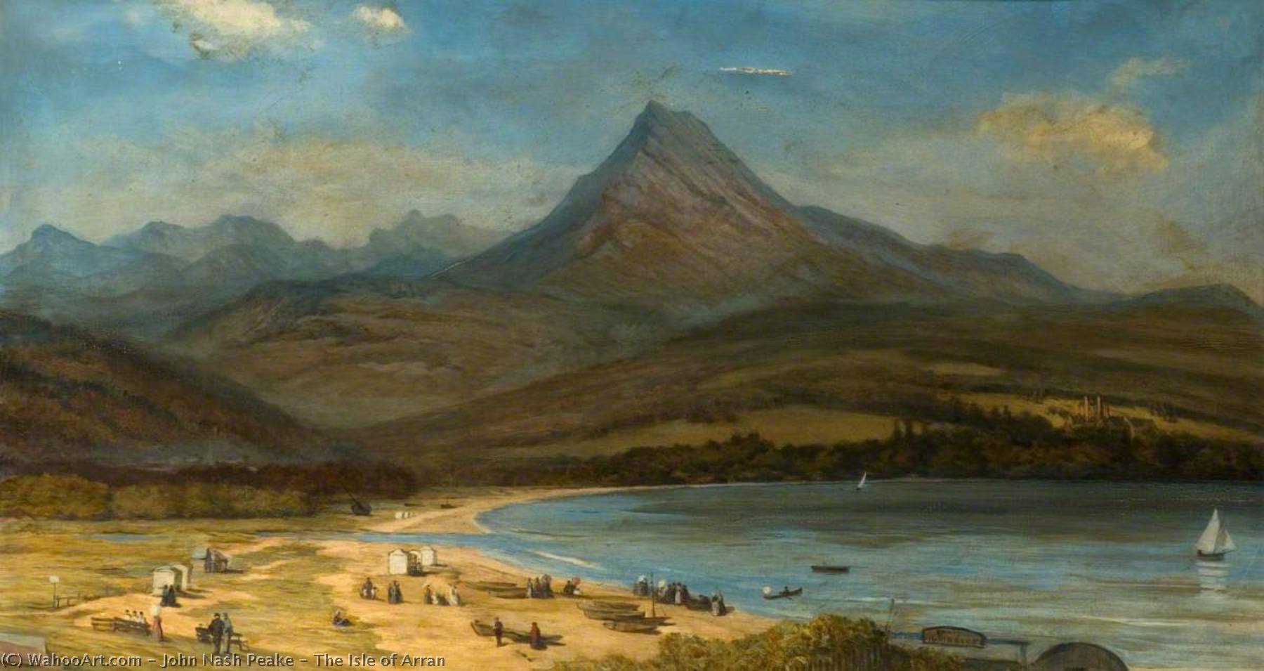 Wikioo.org - The Encyclopedia of Fine Arts - Painting, Artwork by John Nash Peake - The Isle of Arran
