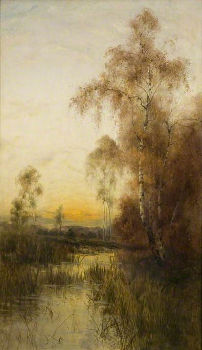 Wikioo.org - The Encyclopedia of Fine Arts - Painting, Artwork by Albert Edward Bailey - Silver Birches