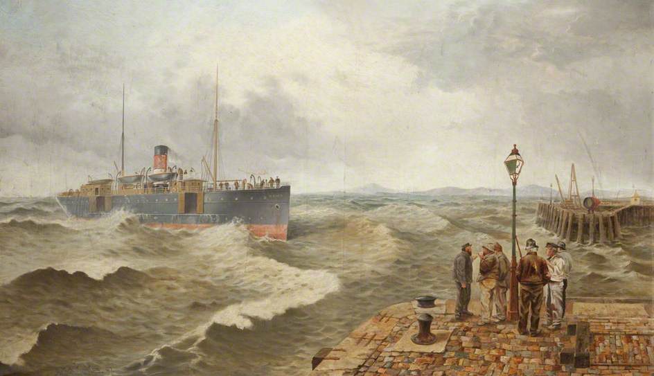 Wikioo.org - The Encyclopedia of Fine Arts - Painting, Artwork by Arthur Knowles - 'Brier' Coming into Harbour