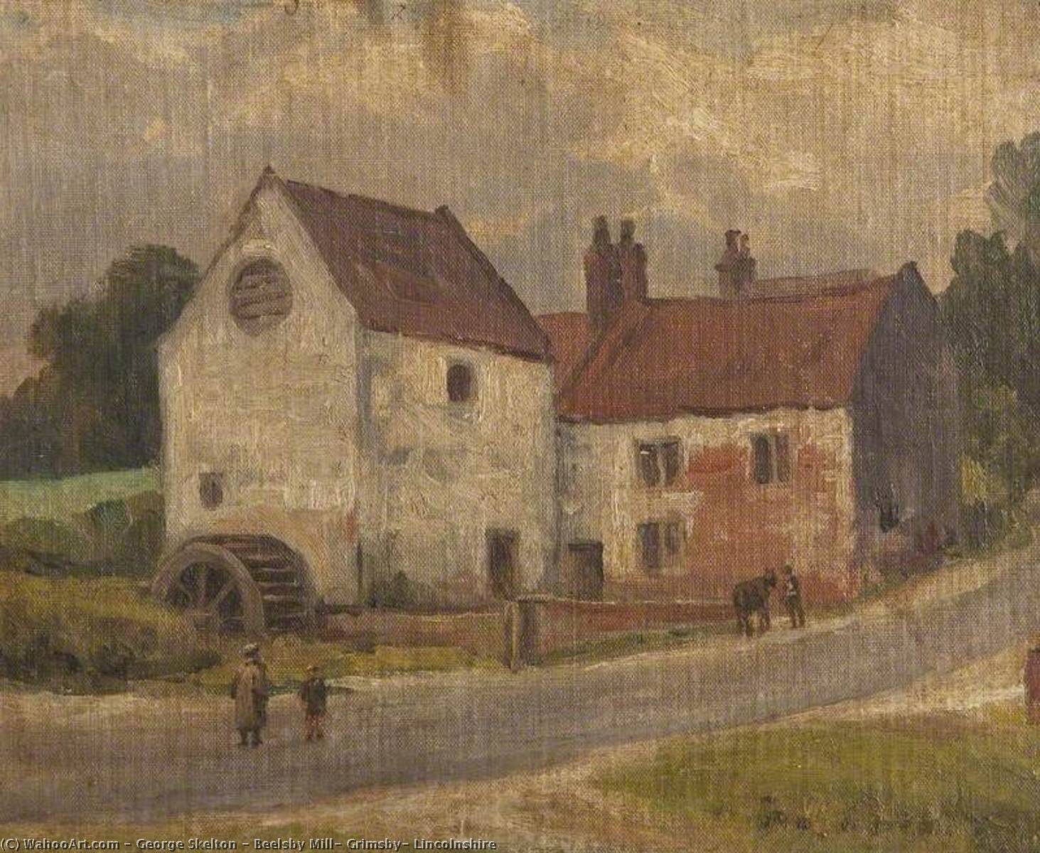 Wikioo.org - The Encyclopedia of Fine Arts - Painting, Artwork by George Skelton - Beelsby Mill, Grimsby, Lincolnshire