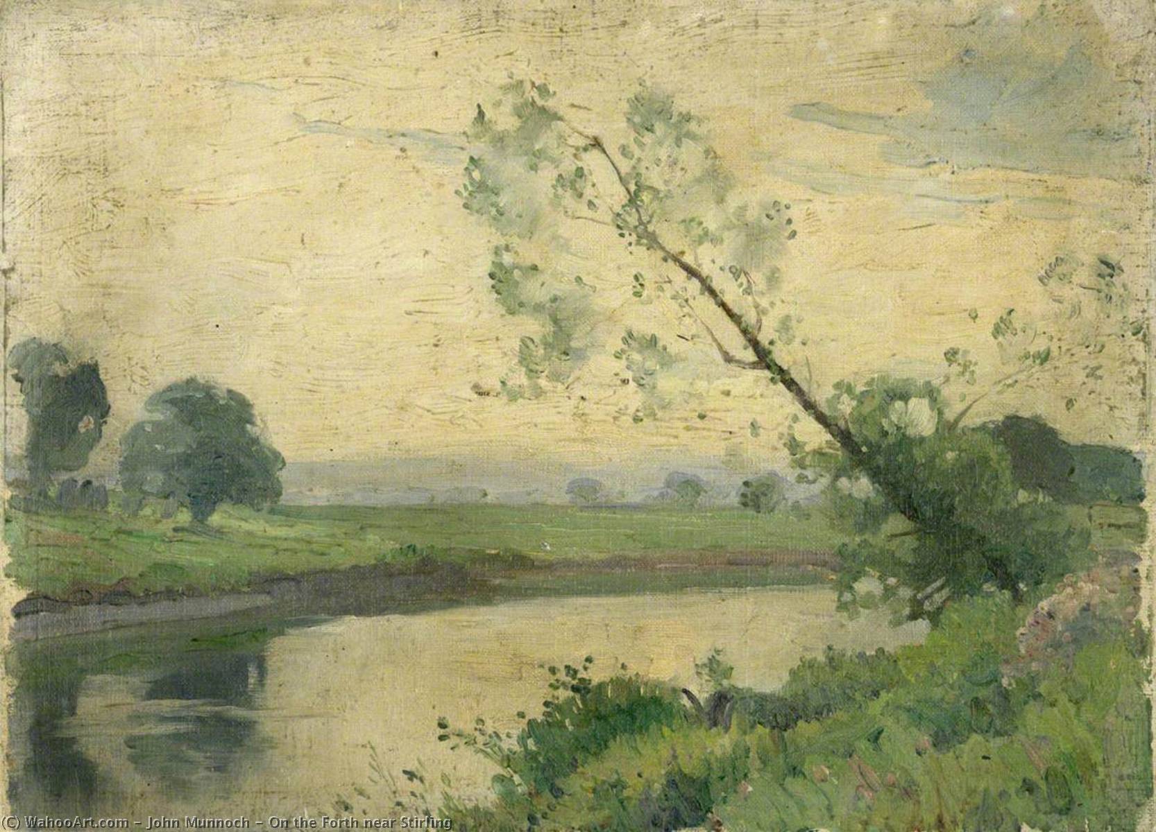 Wikioo.org - The Encyclopedia of Fine Arts - Painting, Artwork by John Munnoch - On the Forth near Stirling