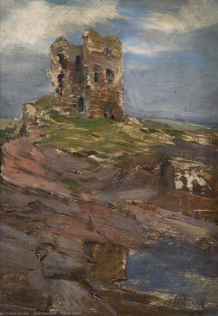 Wikioo.org - The Encyclopedia of Fine Arts - Painting, Artwork by John Munnoch - Castle Ruins