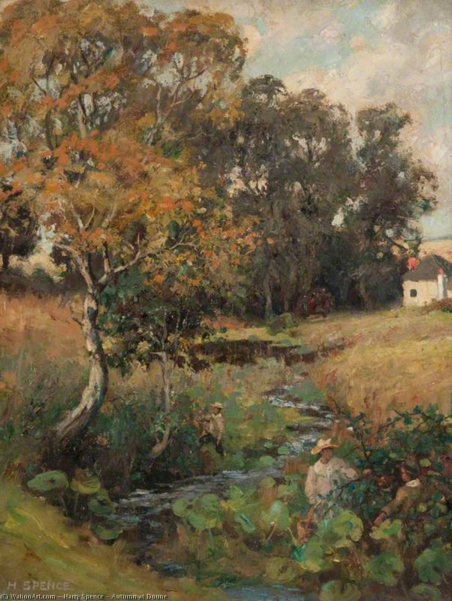 Wikioo.org - The Encyclopedia of Fine Arts - Painting, Artwork by Harry Spence - Autumn at Doune