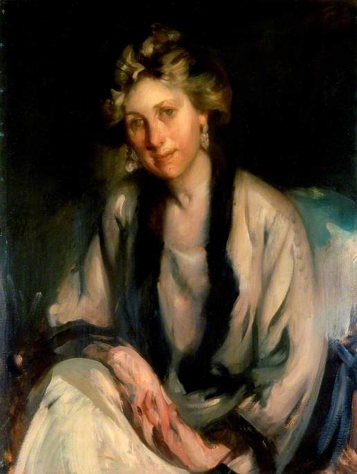 Wikioo.org - The Encyclopedia of Fine Arts - Painting, Artwork by Cecil William Rea - Portrait of a Lady
