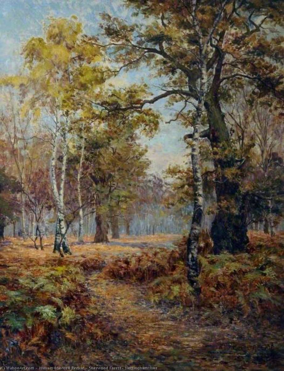 Wikioo.org - The Encyclopedia of Fine Arts - Painting, Artwork by William Maxwell Reekie - Sherwood Forest, Nottinghamshire