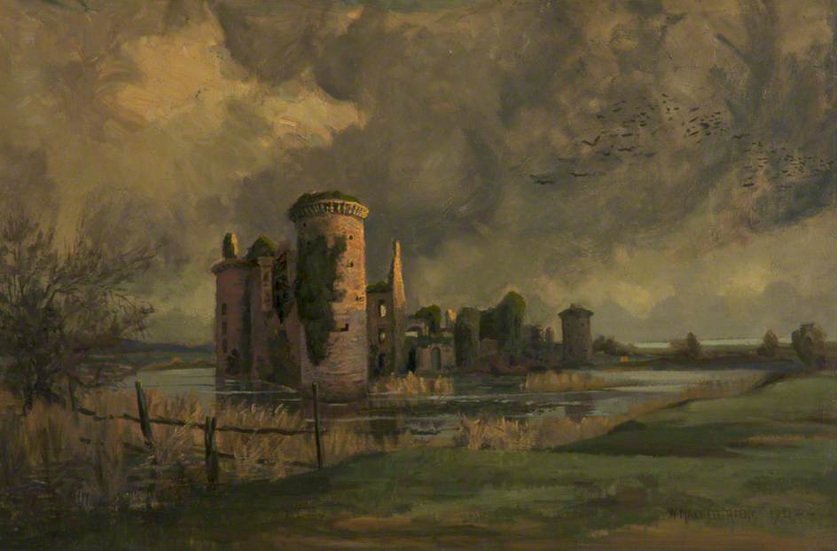 Wikioo.org - The Encyclopedia of Fine Arts - Painting, Artwork by William Maxwell Reekie - Caerlaverock Castle