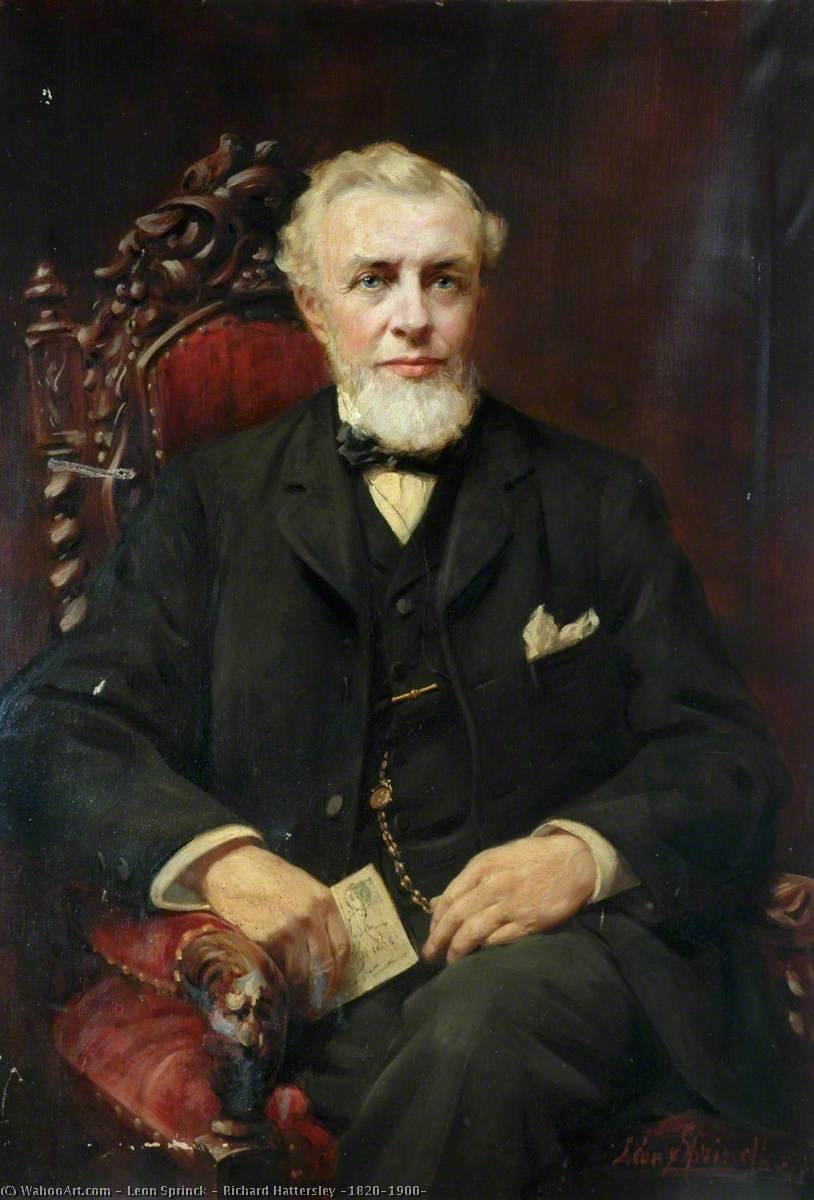 Wikioo.org - The Encyclopedia of Fine Arts - Painting, Artwork by Leon Sprinck - Richard Hattersley (1820–1900)
