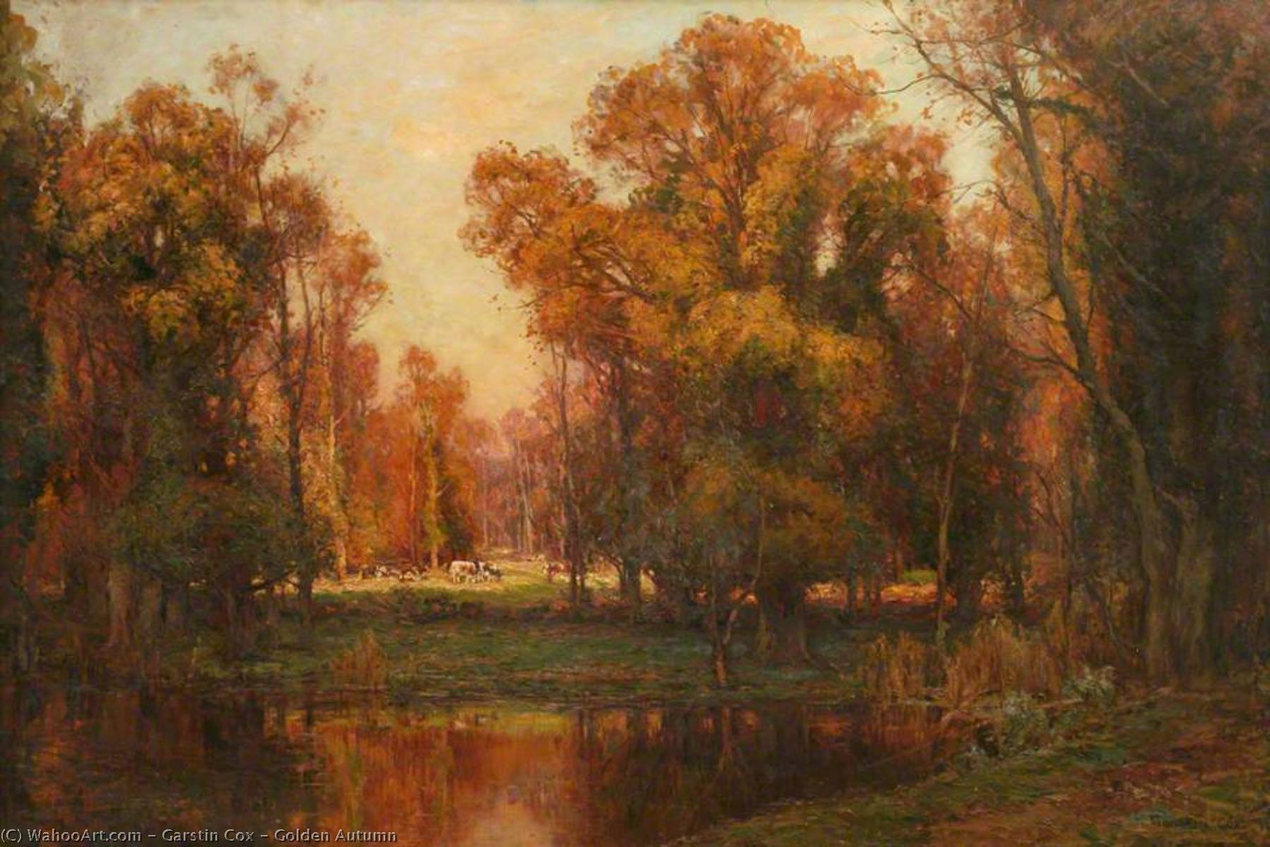 Wikioo.org - The Encyclopedia of Fine Arts - Painting, Artwork by Garstin Cox - Golden Autumn