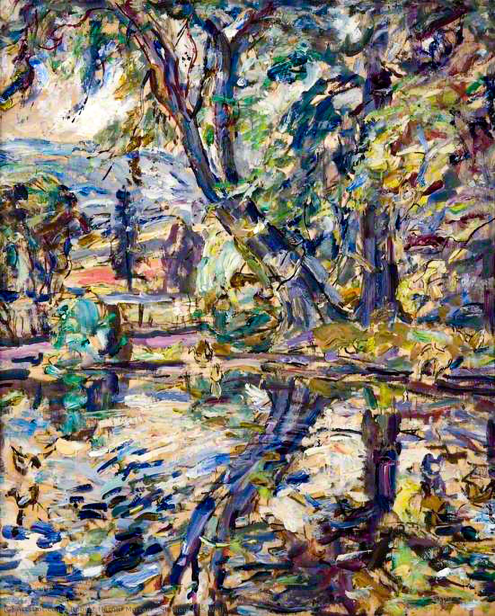 Wikioo.org - The Encyclopedia of Fine Arts - Painting, Artwork by Robert Harold Morton - St Thomas's Well