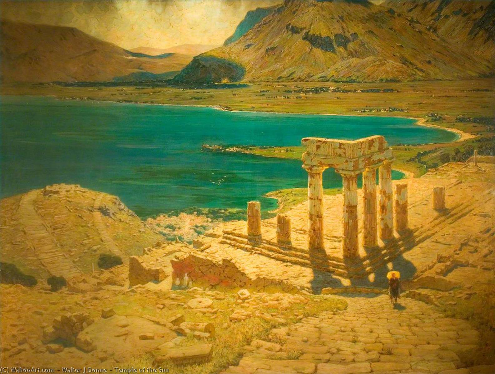 Wikioo.org - The Encyclopedia of Fine Arts - Painting, Artwork by Walter J Donne - Temple of the Sun