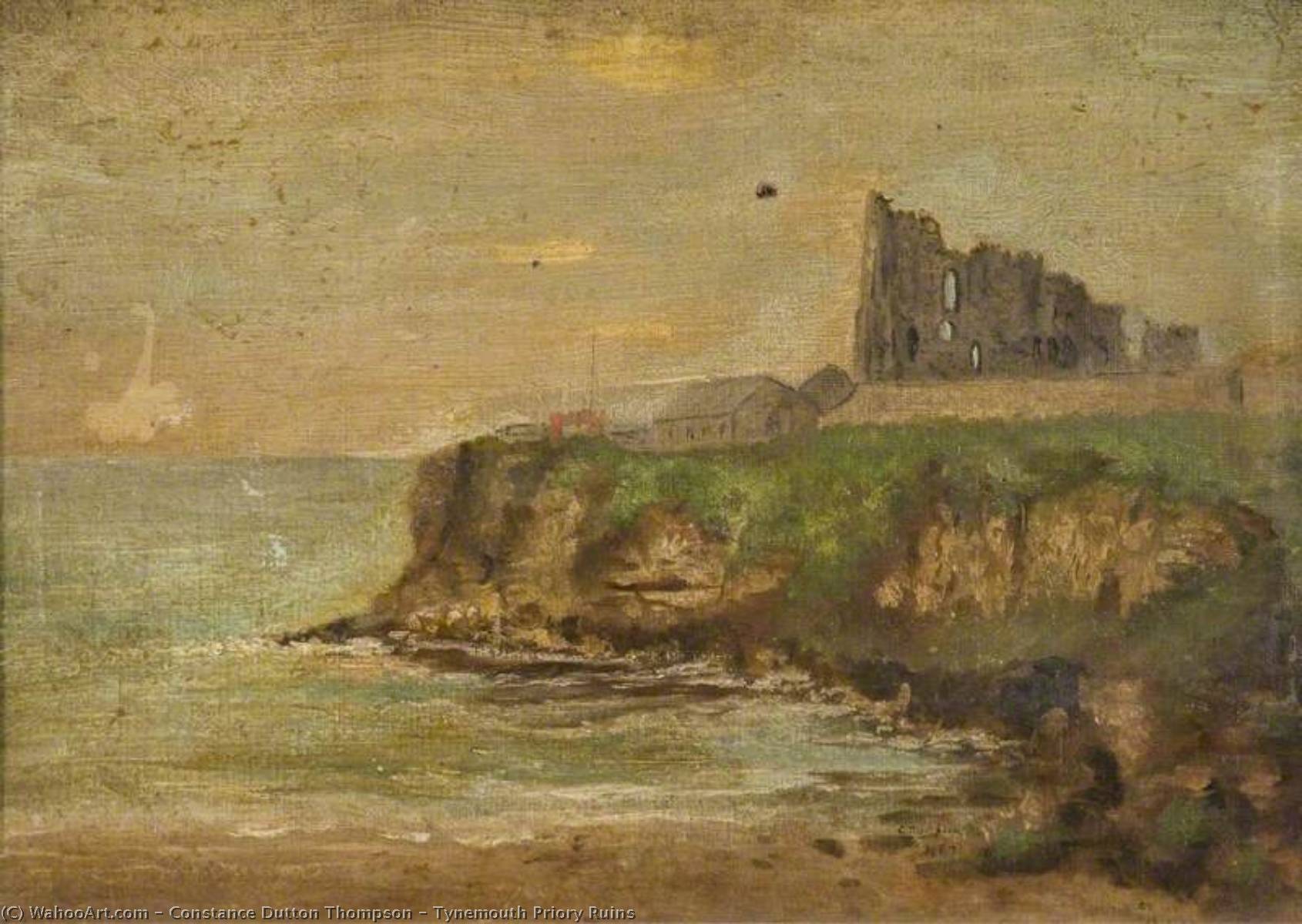 Wikioo.org - The Encyclopedia of Fine Arts - Painting, Artwork by Constance Dutton Thompson - Tynemouth Priory Ruins