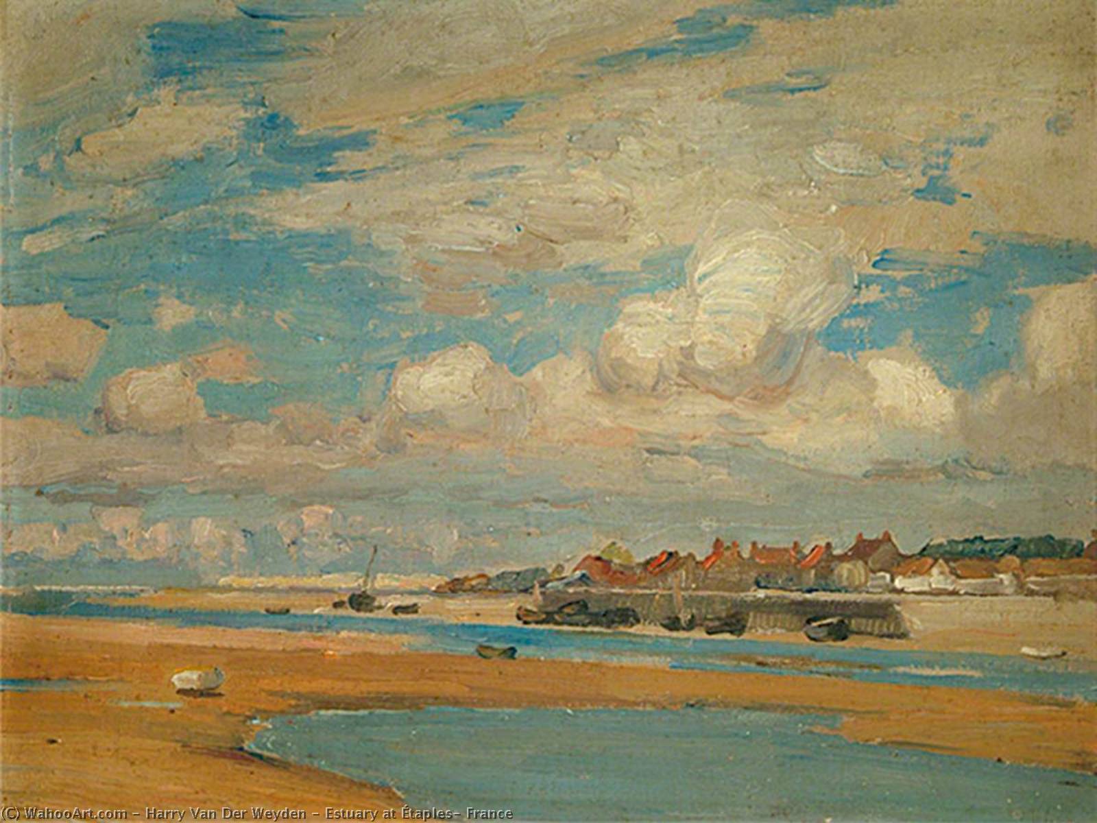 Wikioo.org - The Encyclopedia of Fine Arts - Painting, Artwork by Harry Van Der Weyden - Estuary at Étaples, France
