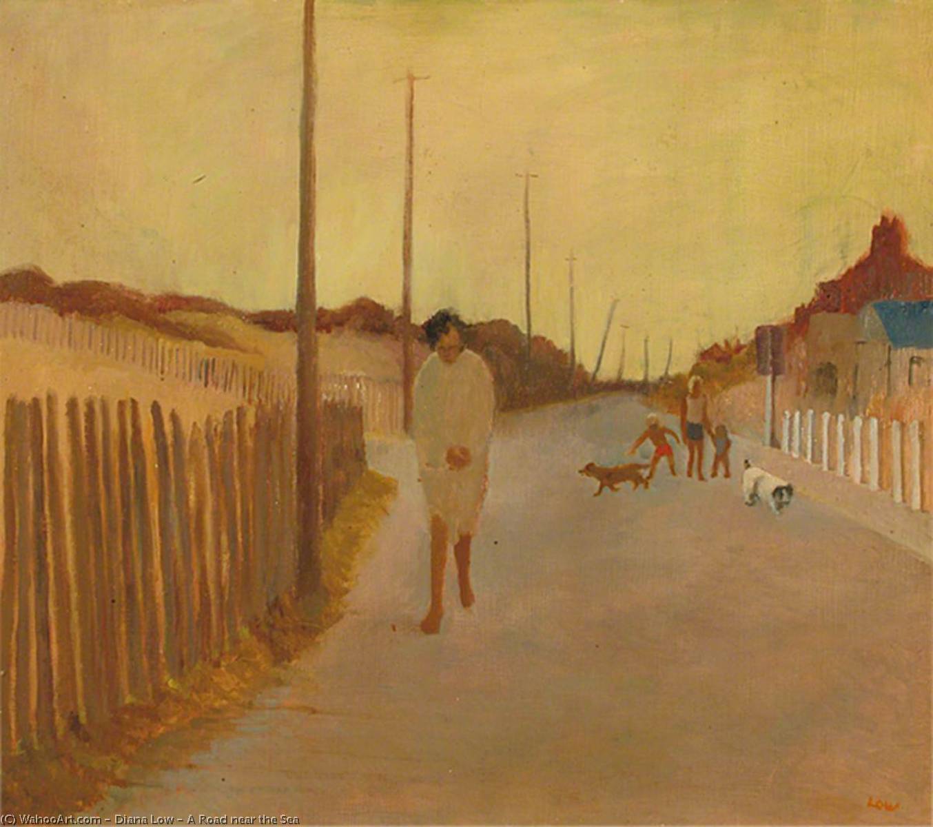 Wikioo.org - The Encyclopedia of Fine Arts - Painting, Artwork by Diana Low - A Road near the Sea