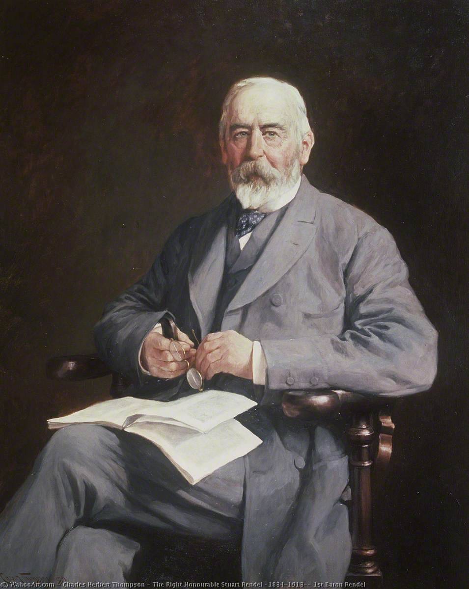 Wikioo.org - The Encyclopedia of Fine Arts - Painting, Artwork by Charles Herbert Thompson - The Right Honourable Stuart Rendel (1834–1913), 1st Baron Rendel