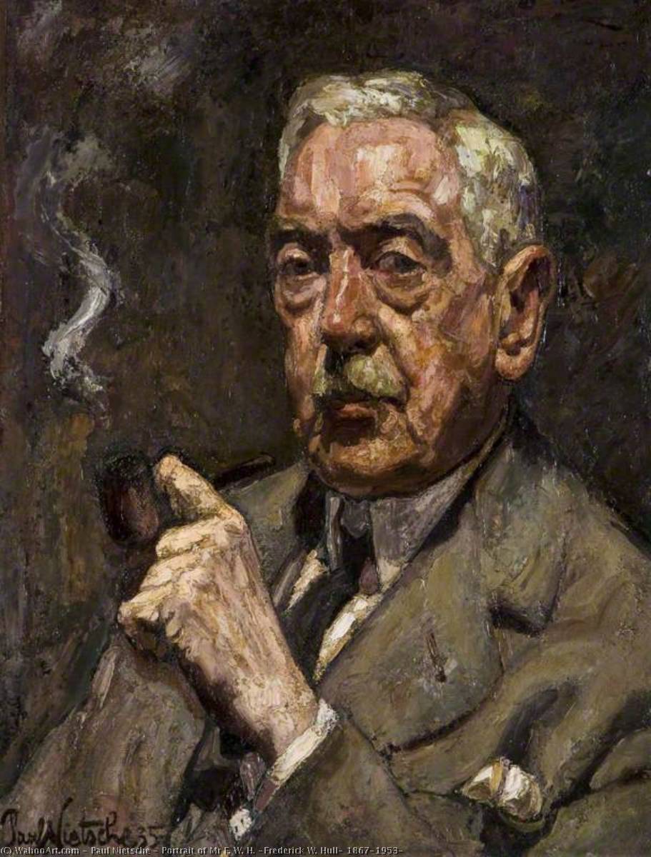 Wikioo.org - The Encyclopedia of Fine Arts - Painting, Artwork by Paul Nietsche - Portrait of Mr F. W. H. (Frederick W. Hull, 1867–1953)