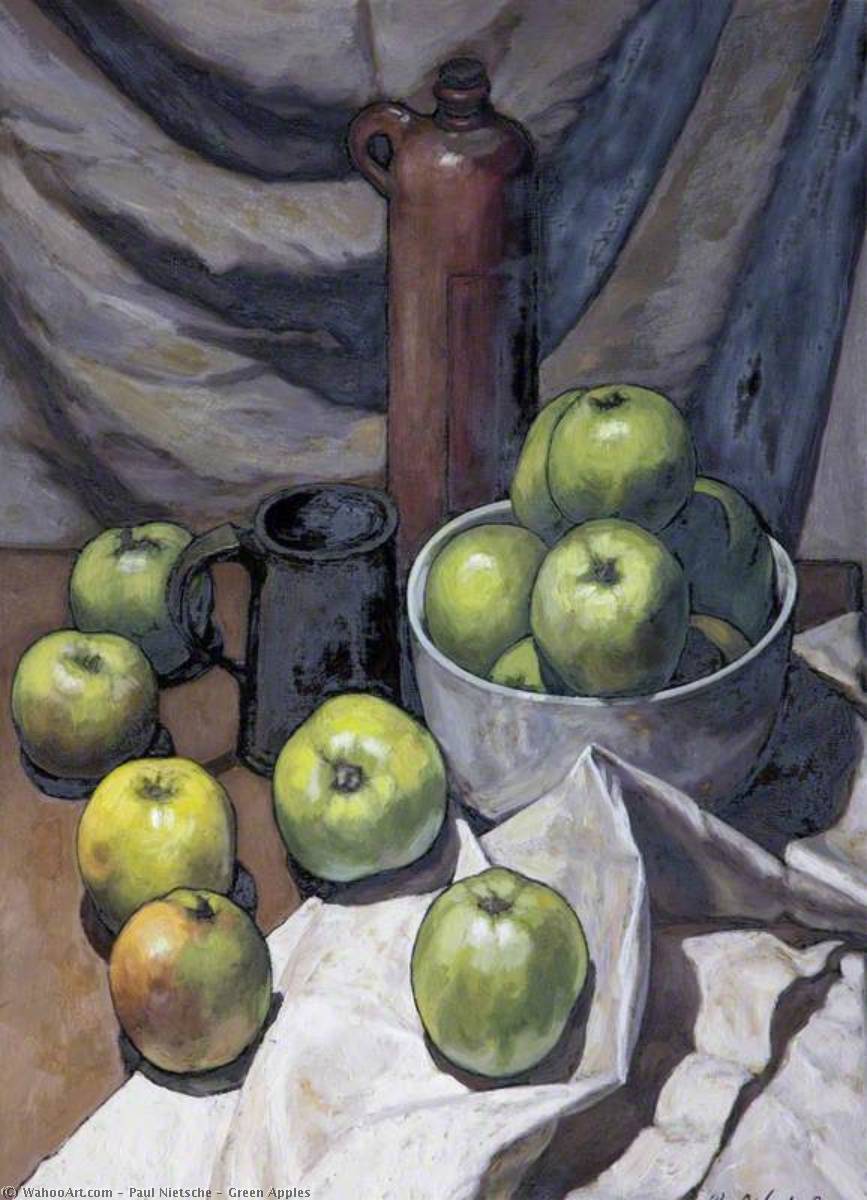 Wikioo.org - The Encyclopedia of Fine Arts - Painting, Artwork by Paul Nietsche - Green Apples
