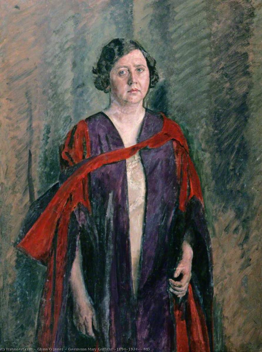 Wikioo.org - The Encyclopedia of Fine Arts - Painting, Artwork by Glynn O Jones - Gwenvron Mary Griffiths (1894–1974), MD