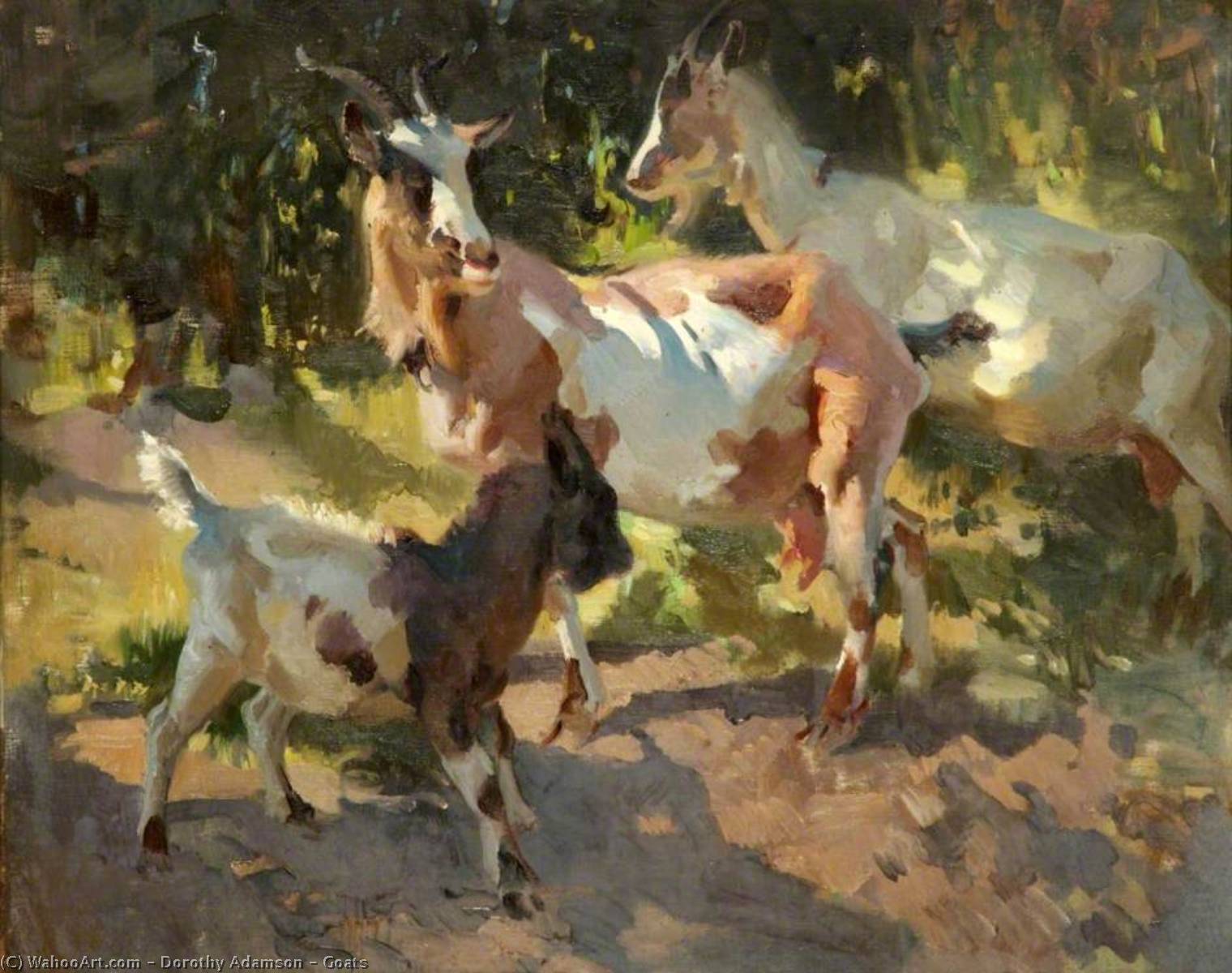 Wikioo.org - The Encyclopedia of Fine Arts - Painting, Artwork by Dorothy Adamson - Goats